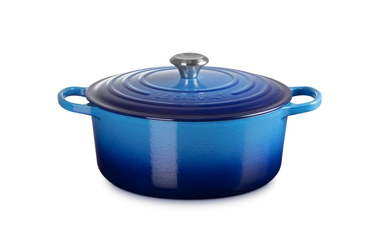 Le Creuset - garnek żeliwny emaliowany Signature 28 azure