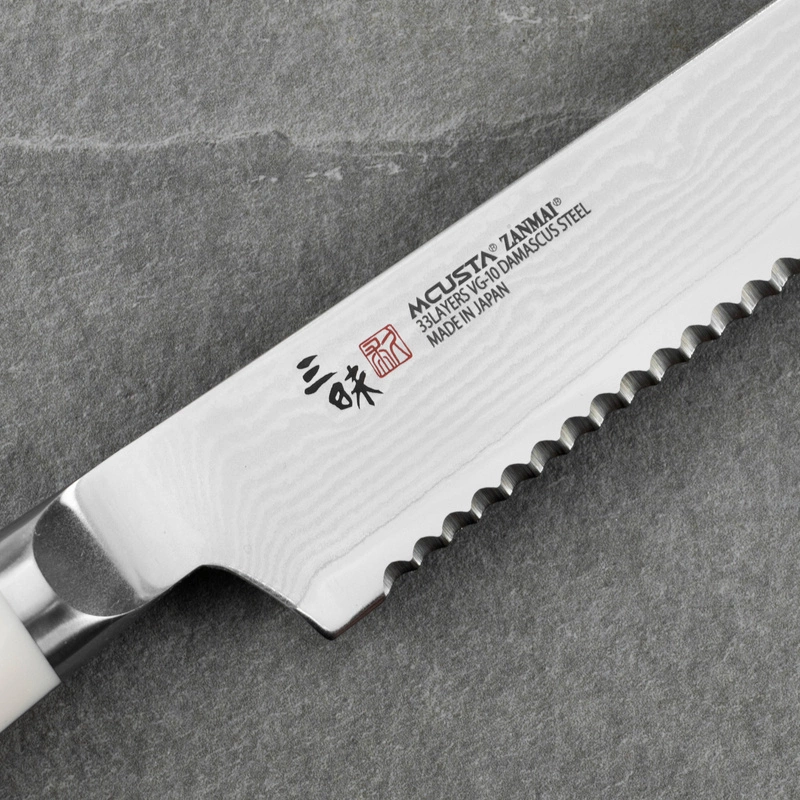 Mcusta Zanmai - Classic Damascus VG-10 Corian Nóż do pieczywa 23cm