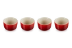 Le Creuset - Zestaw 4 mini foremek 100 ml Wiśniowy