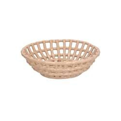 RITUALI DOMESTICI - CATTURATA Koszyk okrągły beżowy