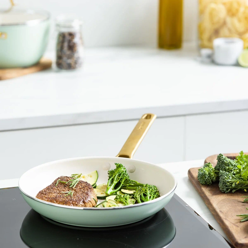 GreenPan - zestaw 10el. Garnków i patelni Padova reserve Pastel Green