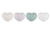 Le Creuset - Zestaw 4 Mini Miseczek Serce Shell Pink, Shallot, Sea Salt, White