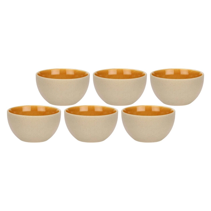 Rose&Tulipani - ARPEGGIO Zestaw 6 miseczek 11.5 cm, pomarańczowy