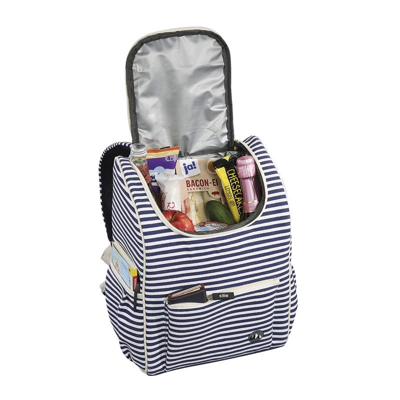 Cilio - plecak termiczny, 28 x 18 x 37 cm, 14 l, biało-niebieski Oceano