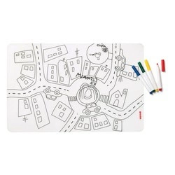 Guzzini - Podkładka pod talerz Traffic z 4 flamastrami