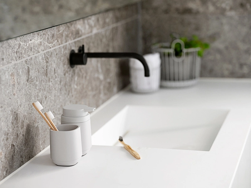 Zone Denmark - Kubek na szczoteczki do zębów Time Soft Grey