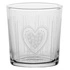 La Porcellana Bianca - zestaw 6 szklanek z grubym dnem serce 350 ml Babila