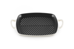 Le Creuset - patelnia żeliwna grillowa z dwoma uchwytami 30 cm Meringue