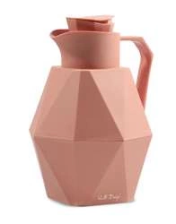 Vialli Design - Termos z wkładem szklanym 1L GEO różowy