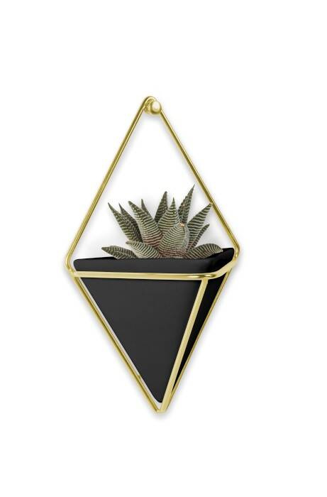 Umbra - Zestaw 2 pojemników S czarny/mosiądz, TRIGG