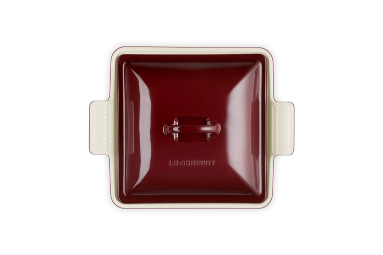 Le Creuset - Kwadratowa Forma z Pokrywką 23 cm Garnet