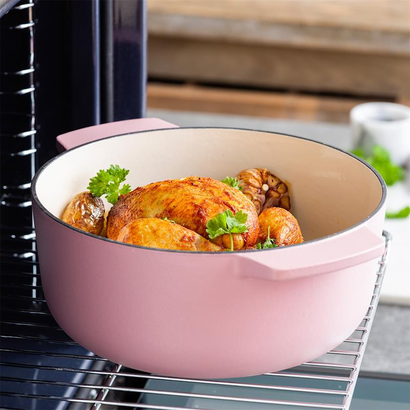 KitchenAid - garnek żeliwny 5,2L Dried Rose