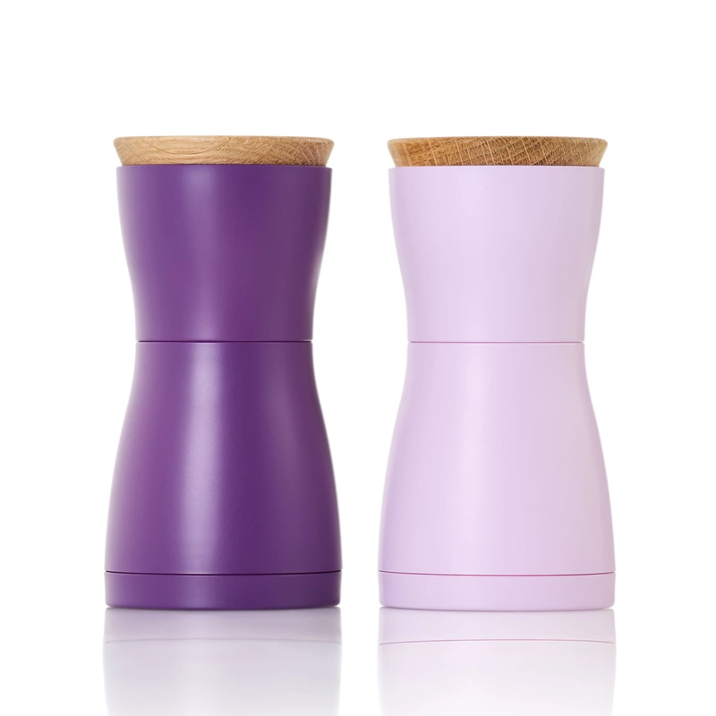 AdHoc - Zestaw młynków do pieprzu i soli Twin, fioletowy