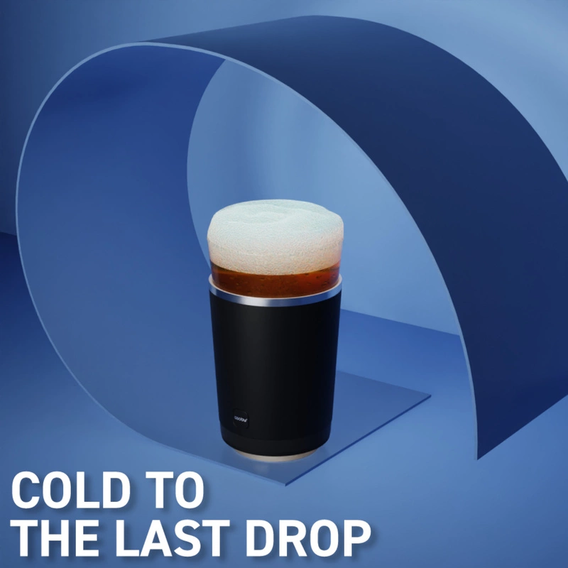 Asobu - Szklanka do piwa BEER KUZIE BLACK, 490ml