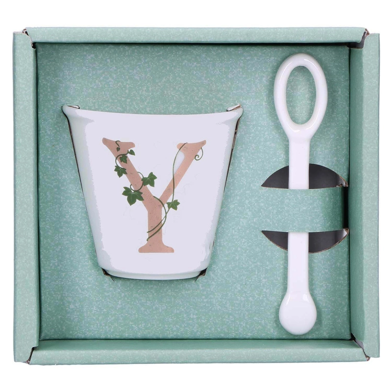 La Porcellana Bianca - filiżanka z łyżeczką 75 ml, Wzór Y Unico