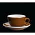 Cilio - filiżanka do cappuccino, ze spodkiem, 0,1 l, brąz Roma