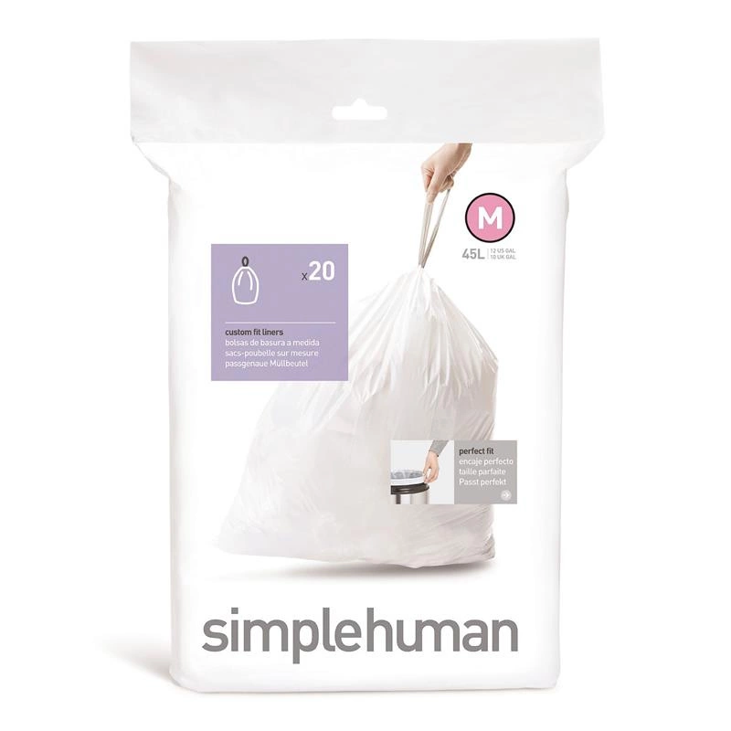 Simple Human - worki na śmieci 20 szt. rozmiar M 45 l
