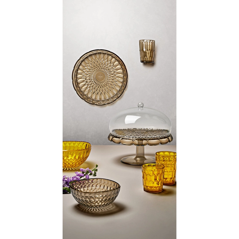 Guzzini - Niska szklanka wzór 3 - zółta