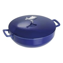 Staub - garnek do zup rybnych 4,65 l, niebieski