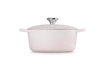 Le Creuset - garnek żeliwny Signature 24 cm 4,2 l shell pink