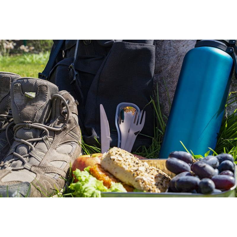 Lurch - zestaw sztućców w etui, 3 el., 18 cm, brązowe To-Go