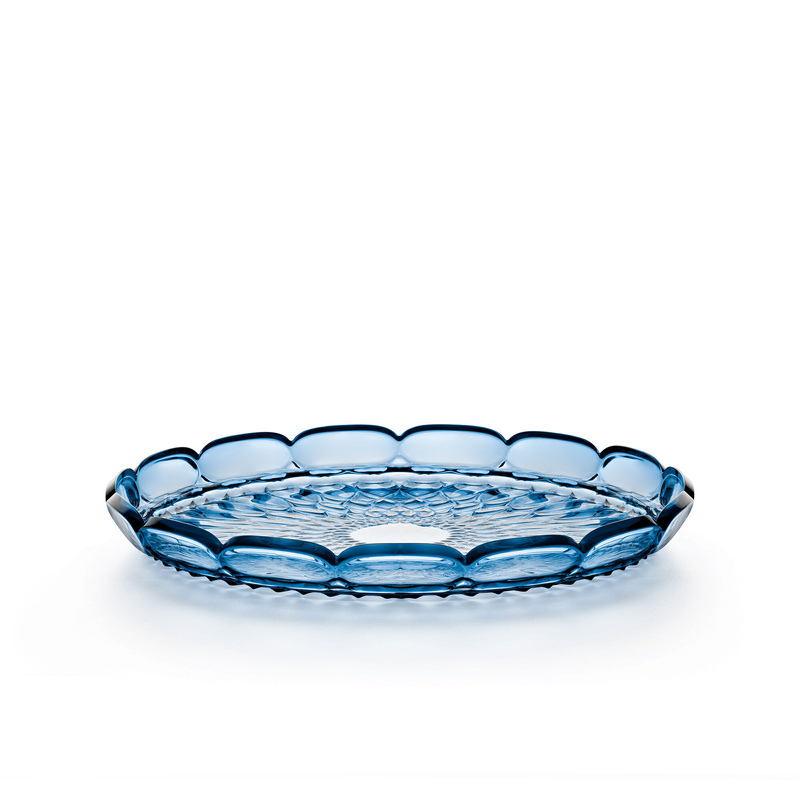Guzzini - Taca okrągła 36 cm - niebieska