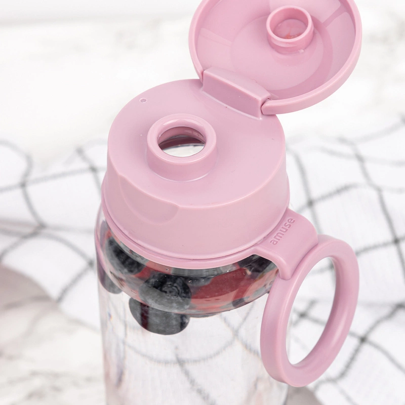 Amuse - Butelka na wodę 500 ml z uchwytem - różowa