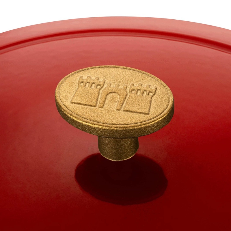 Ballarini - garnek żeliwny owalny 4.5 ltr, czerwony Bellamonte