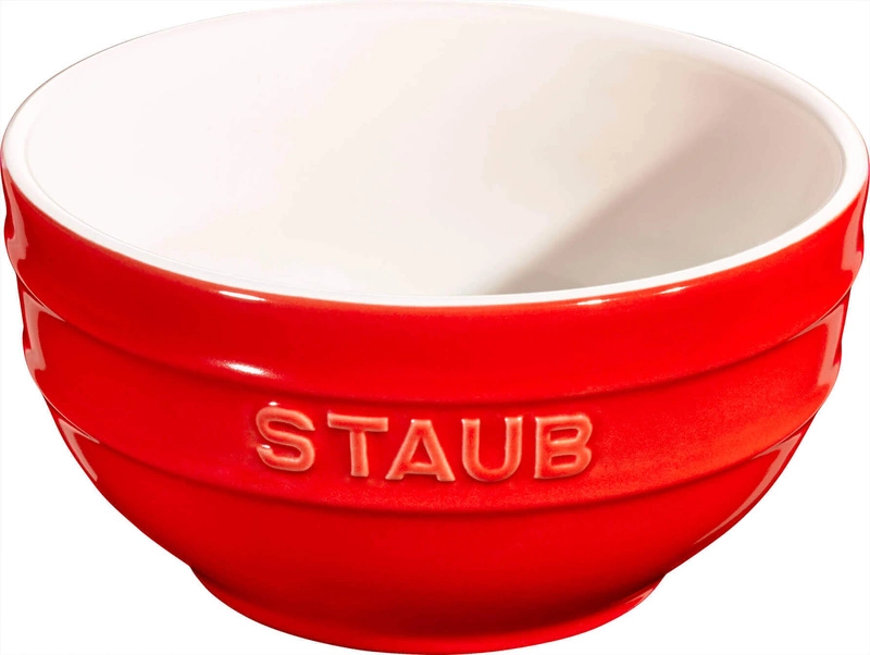 Staub - zestaw 4 misek okrągłych 12 cm, czerwony Serving