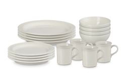 Le Creuset - Zestaw 16 częściowy zastawy stołowej kolor kremowy