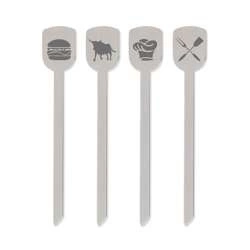 Kela - stalowe szpikulce do hamburgerów, 19 cm, 4 sztuki Sammy