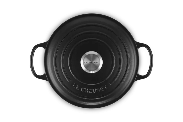 Le Creuset - garnek żeliwny Saute czarny 3,4 l 24 cm