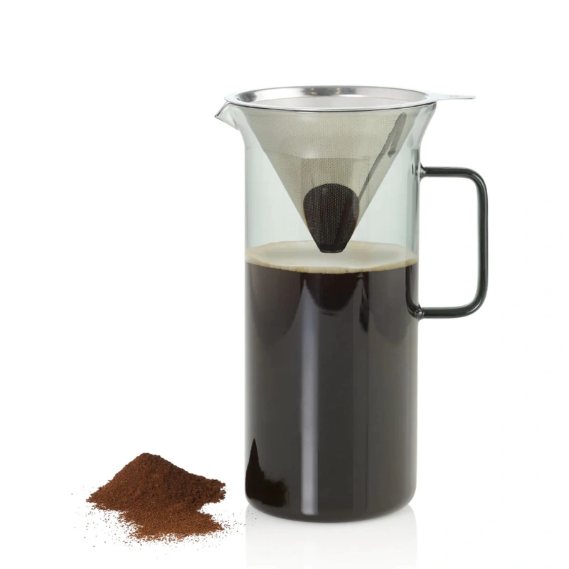 AdHoc - Zaparzacz przelewowy IMPACT, szary 1000ml