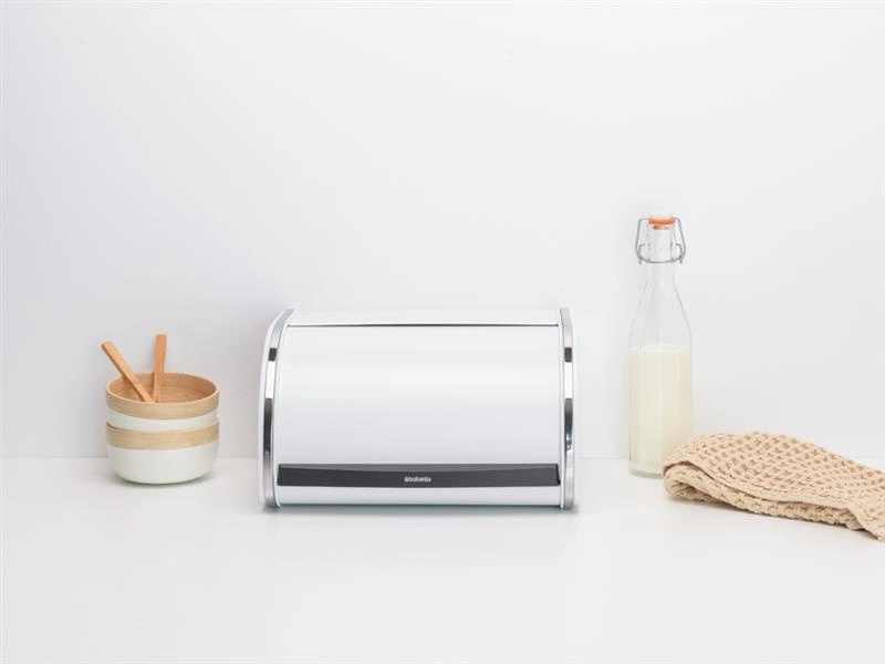 Brabantia - Chlebak wypukły Roll Top średni biały