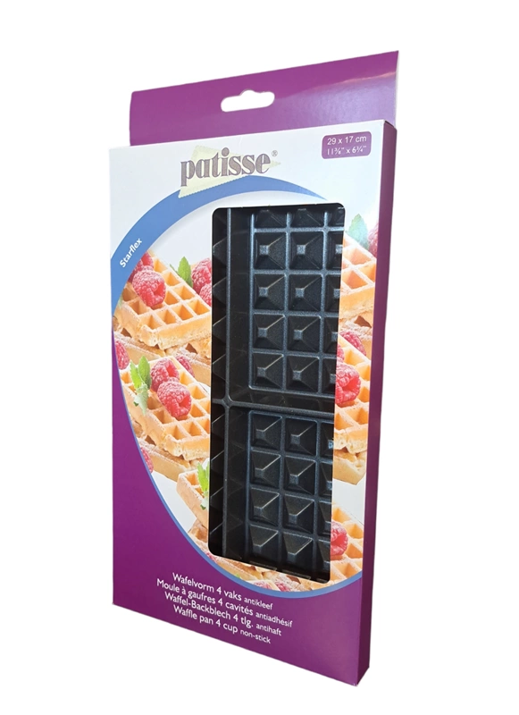 Patisse - Silikonowa forma na 4 mini gofry 29x17cm STARFLEX