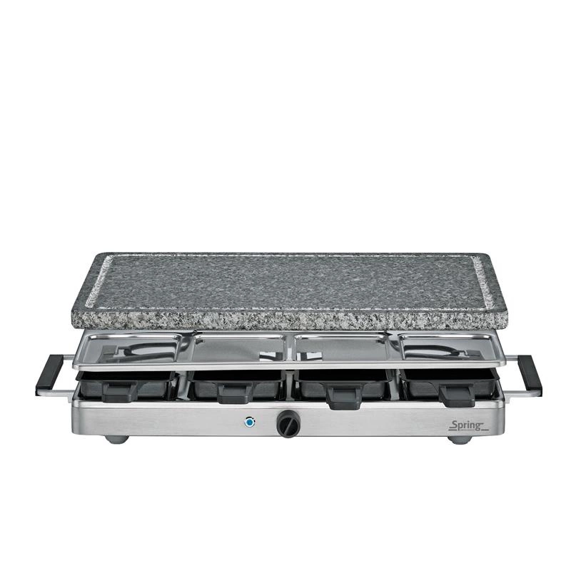 Spring - raclette/grill stołowy, dla 8 os., granitowa płyta grillowa, 47,5 x 27 x 14 cm RACLETTE8 CLASSIC