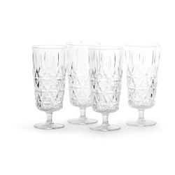 Sagaform - kieliszki piknikowe do szampana, przezroczysty akryl, 4 sztuki, 0,2 l Outdoor