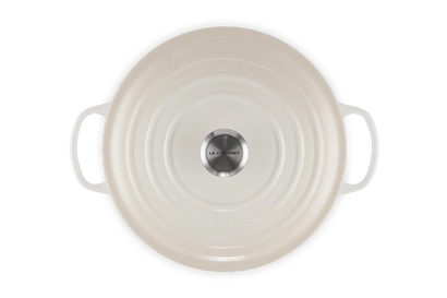 Le Creuset - garnek żeliwny emaliowany Signature 28 cm 6,7 l meringue