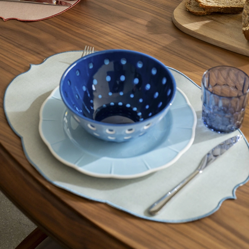 Guzzini - Podkładka pod talerz "Kwiat" - błękitna