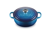 Le Creuset - garnek żeliwny Signature Saute lazur 3,4 l 24 cm