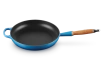 Le Creuset - patelnia żeliwna z drewnianym uchwytem 28 cm Lazure