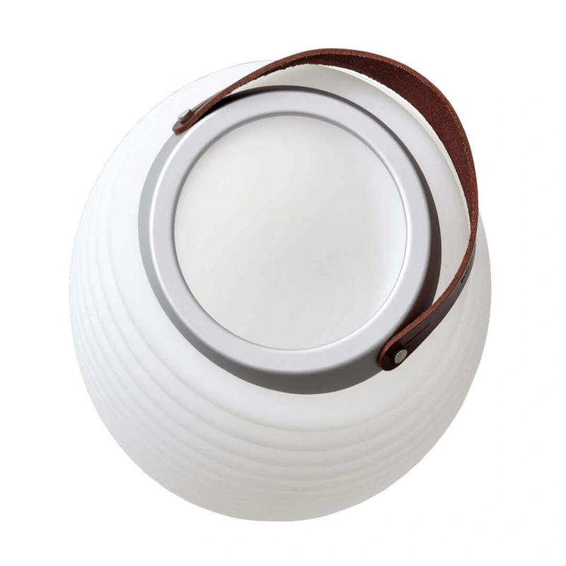 Kooduu - SYNERGY 35 Lampa LED z głośnikiem i coolerem na napoje - 41 x 24 cm, Biały