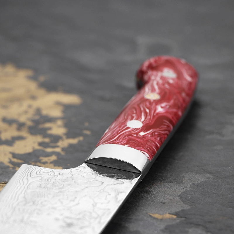 Takeshi Saji - Red Turquoise R2 Nóż Santoku 18 cm