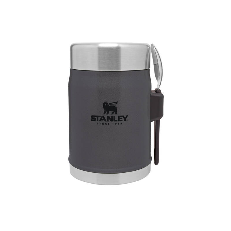Stanley - Termos obiadowy ze sztućcem CLASSIC - 0,4 L Charcoal