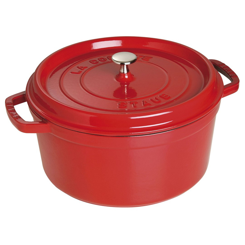 Staub - garnek brytfanna żeliwna wiśniowa 6,7 l 28 cm