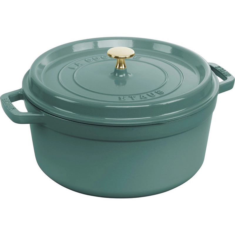 Staub - Garnek żeliwny okrągły - 5.2 ltr, Eukaliptusowy