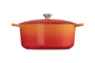 Le Creuset brytfanna żeliwna emaliowana Signature okrągła 34 cm 12 l płomienna