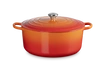 Le Creuset brytfanna żeliwna emaliowana Signature okrągła 34 cm 12 l płomienna