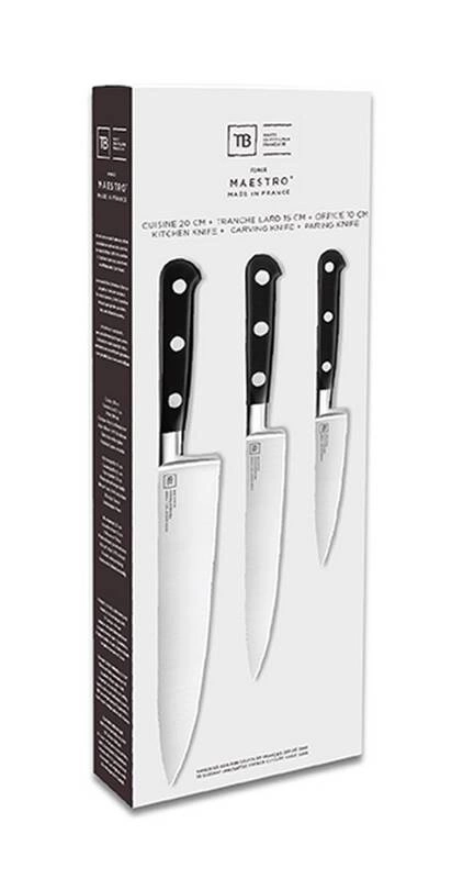 Tarrerias Bonjean - Zestaw noży kuchennych 3el. Maestro GB