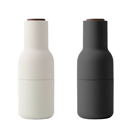 Menu - zestaw młynków do soli pieprzu Bottle Grinder szare